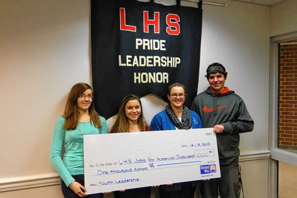 Laconia JAG Students Awarded $1,000 from Granite United Way to Support New Pantry Project