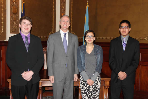 Governor Daugaard Meets with JAG Students Testifying to House Appropriations Committee to Expand JAG in South Dakota