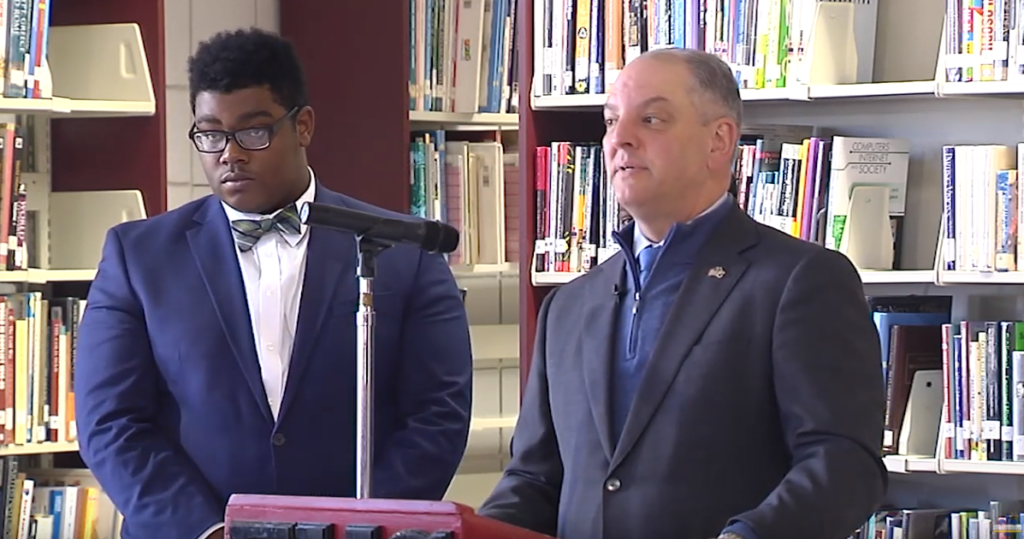 Governor John Bel Edwards Visits JAG Program (LA)