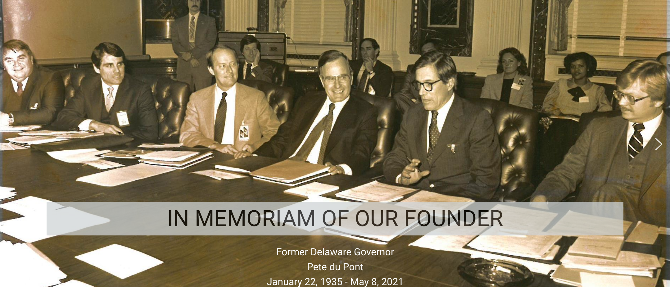 In Memoriam of Governor Pete du Pont